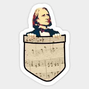 Franz Lizst In My Pocket Sticker